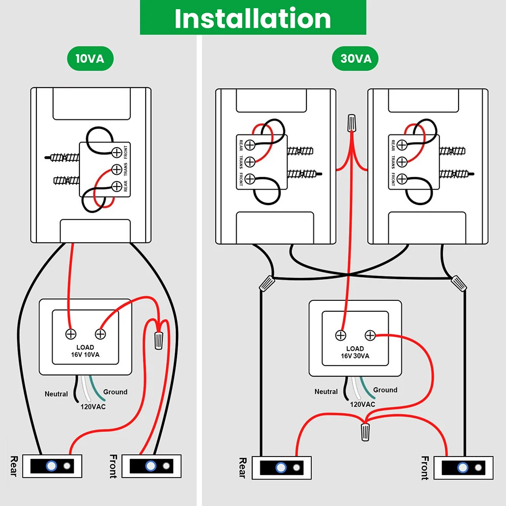 

Doorbell Power Supply 16V30VA Transformer Doorbell Installation Doorbell Power Transformer Easy To Install Design