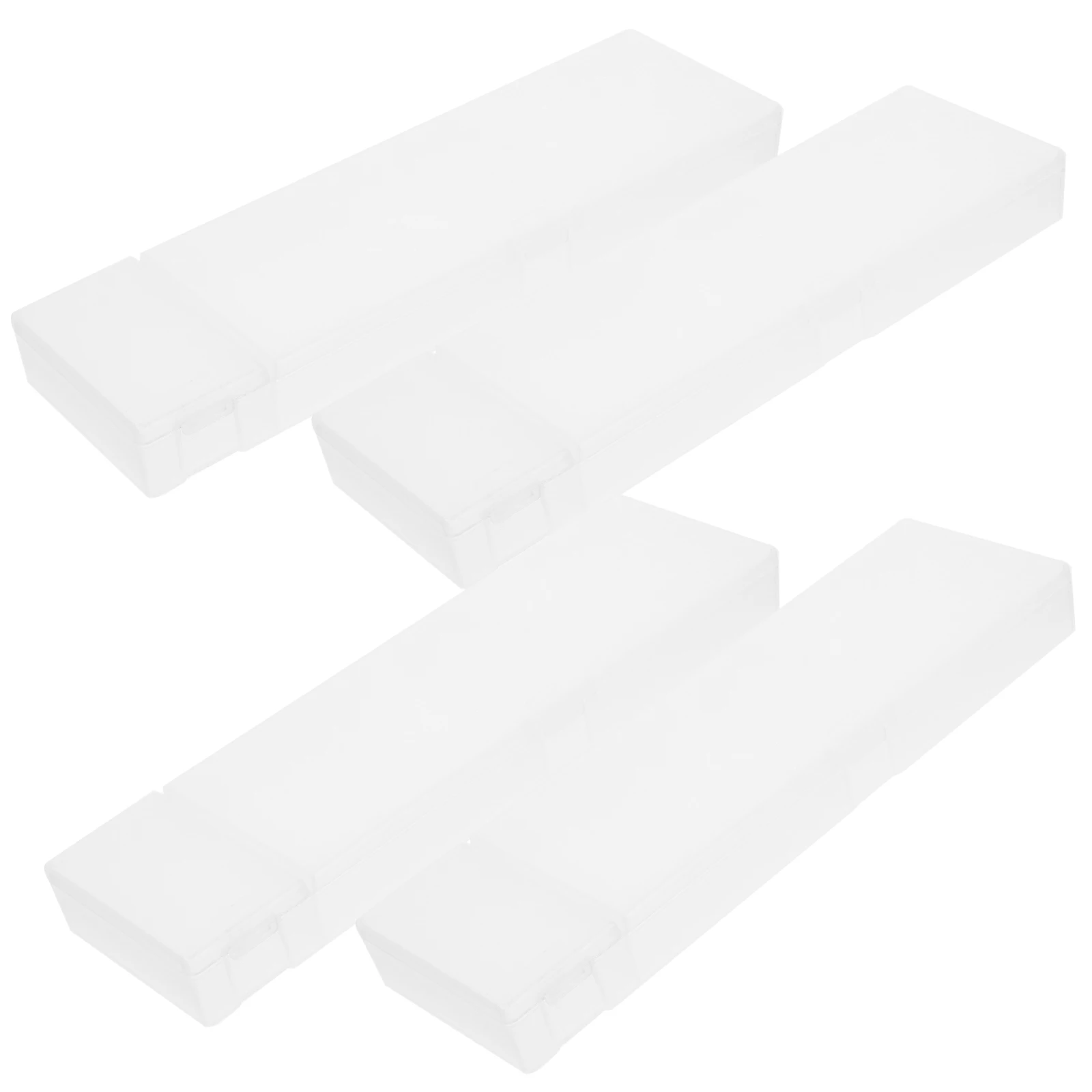 

Durable Plastic Pencil Case Large Capacity Stationery Box School Supplies ganizer Semi Transparent Pen Holder Storage Solution