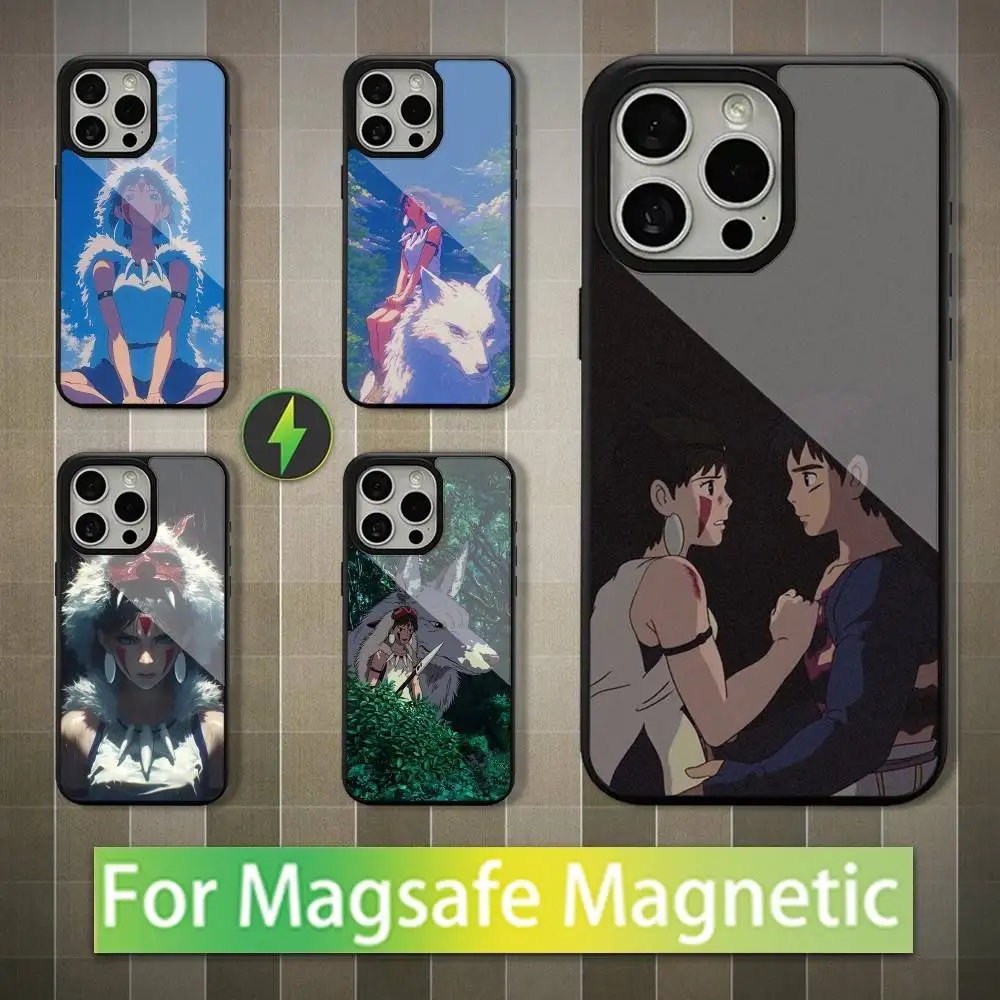 

Cool M-Mononokes H-Himes Phone Case For iPhone 16,17,15,14,13,12,11,Pro,Max,Plus,Mini,Magsafe,Magnetic Wireless Charging Case