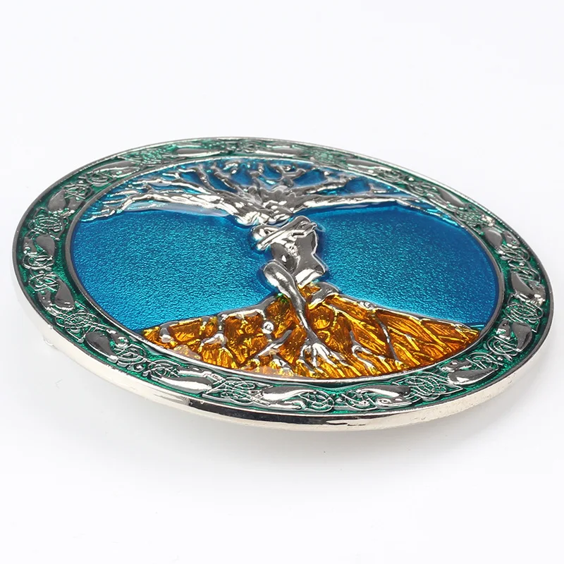 Fibbia per cintura in lega Big Tree YonbaoDY K453 Non piacciata da guadagni esterni, non tristificata da perdite personali