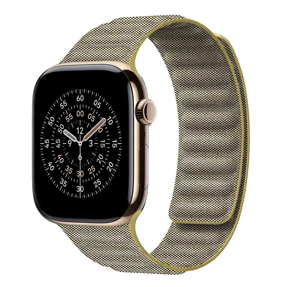 الدنيم المغناطيسي النايلون حزام ل أبل الترا 3 49 مللي متر 11 10 9 8 7 46 مللي متر 45 مللي متر 41 مللي متر سوار iWatch 6 5 4 SE3 44 مللي متر 40 مللي متر 42 مللي متر الفرقة