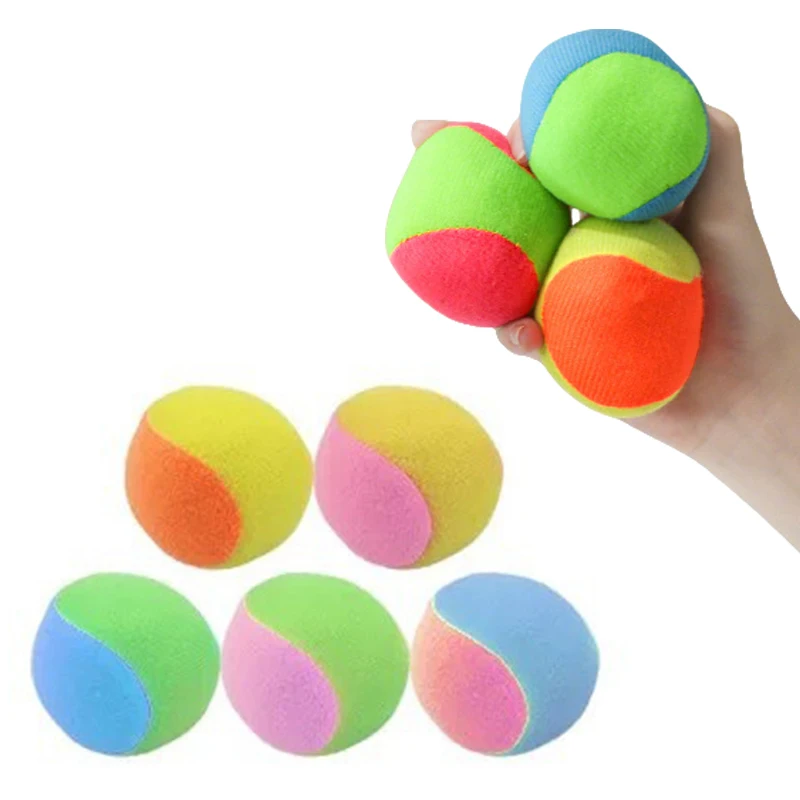 3/6PCS Sticky Ball Colorful Soft Ball Hard Ball Toss Catch Chase Game Prop Suitable for Home Park Playground PE Class Supply ZYF image 2