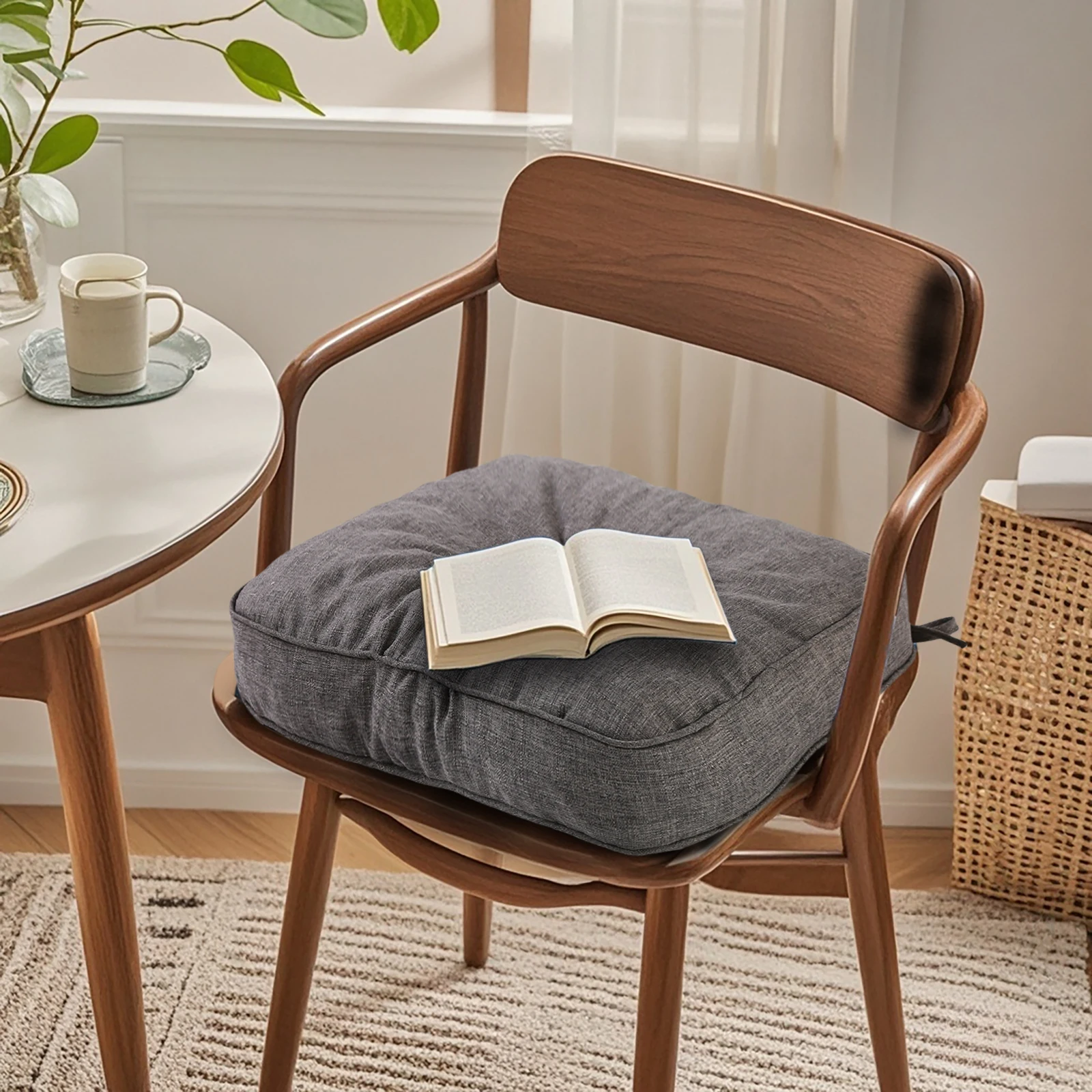 

Chair Cushion Thickened Square Waterproof Cushion Suitable for Home and Office Soft Office Chair Seat Cushion Pad Tatami