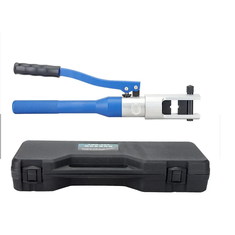 جديد YQK- 300 12T سبائك الألومنيوم كماشة هيدروليكية سريعة المحمولة خفيفة للغاية العقص كماشة النحاس الأنف العقص كماشة #2