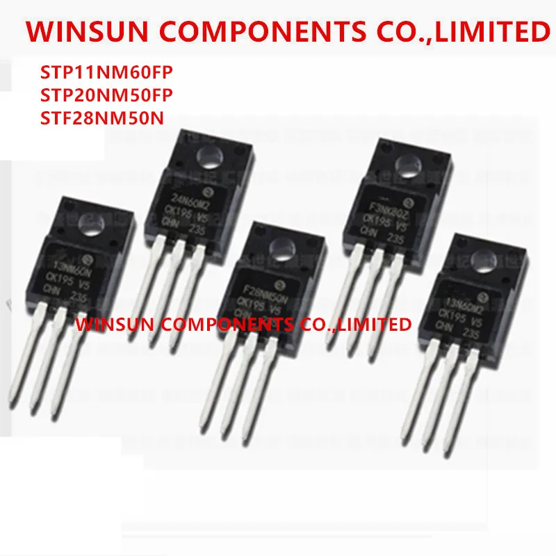 (10Piece)100% New Imported Original STP11NM60FP P11NM60FP STP20NM50FP P20NM50FP STF28NM50N 28NM50N TO-220F Transistor