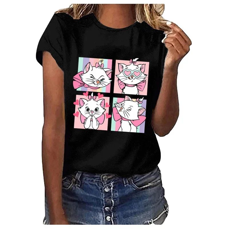 Disney Stitch Marie Cat Daisy Duck Niedliche Aufnäher für Kleidung Mickey Minnie Vynil Wärmeübertragungsaufkleber zum Aufbügeln für Damen T-Shirt