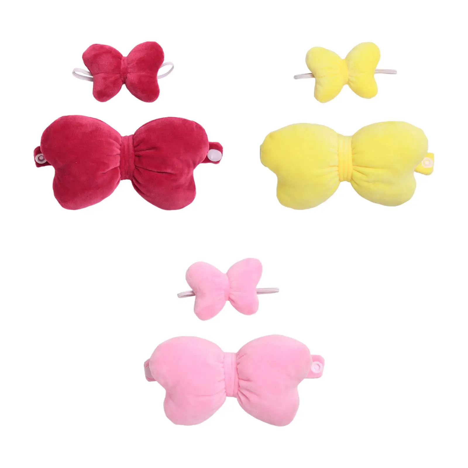 2x Dolls Bow Wing with Hairband, Miniature Clothes Accs, Handmade Clothing for 15-17cm Dolls Dress up Halloween Gifts