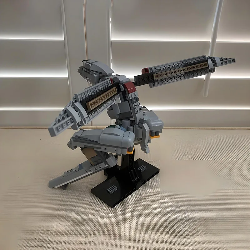 NEW 512PCS MOC Metal Gear Solid Series the Iconic Metal Gear Ray Building Blocks Set Model DIY Bricks Kit Toys Collection Gifts