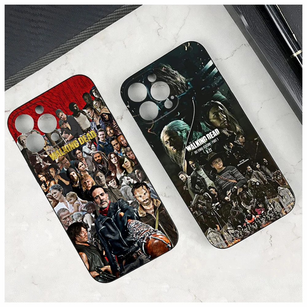 For IPhone14 Pro The Walking Dead Negan Phone Case for IPhone 11 12 13 14 Pro XR XS MAX 14 Plus SE 13 Pro Iphone Black Covers