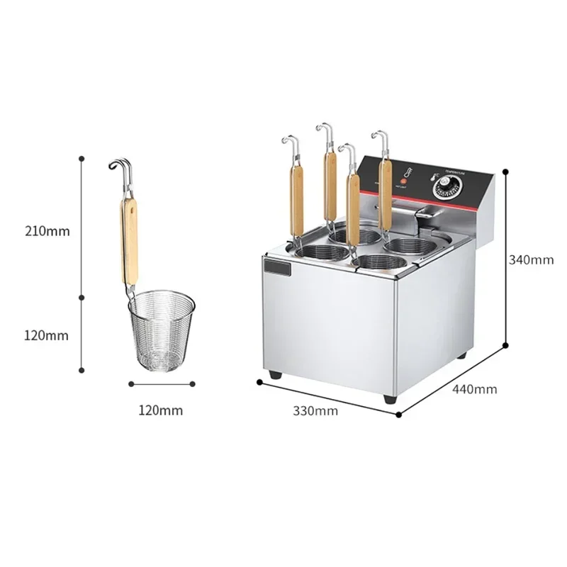 Four-head cooking stove spicy hot soup boiling machine small multi-functional soup powder machine