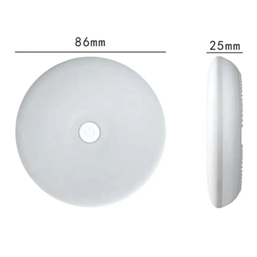 LED Dimming Night Lamp 18 LEDs Touch Night Light With Adhesive Sticker Wall Lamp USB Charged Circle Portable Dimming Night Lamp