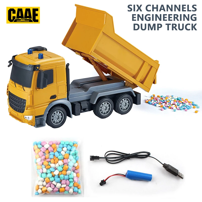 

RC Construction Truck 6 Ch RC Car with LED Lights 2.4GHz Mixer Dump Truck Crane Fire sprinkler Construction Vehicle Excavator