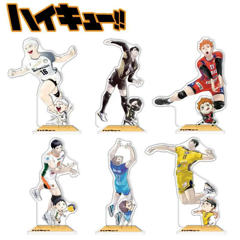 

Anime Haikyuu!! Tobio Kageyama Oikawa Tooru Cosplay Desktop Ornament Double Insertion Standing Sign Acrylic Ambitus