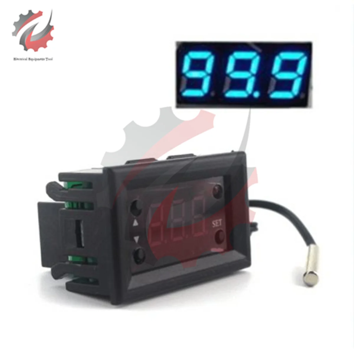 W1218 DC 12V Temperature Controller Red Blue LED Digital Display Thermostat Regulator Governor Control Speed with NTC Sensor