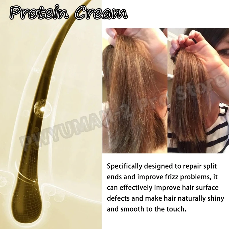 Collagen Keratin Hair Mask Dual Oil Control Moisturizer Conditioner Soft Smooth Frizz Damaged Repair Revitalize HairCare Product