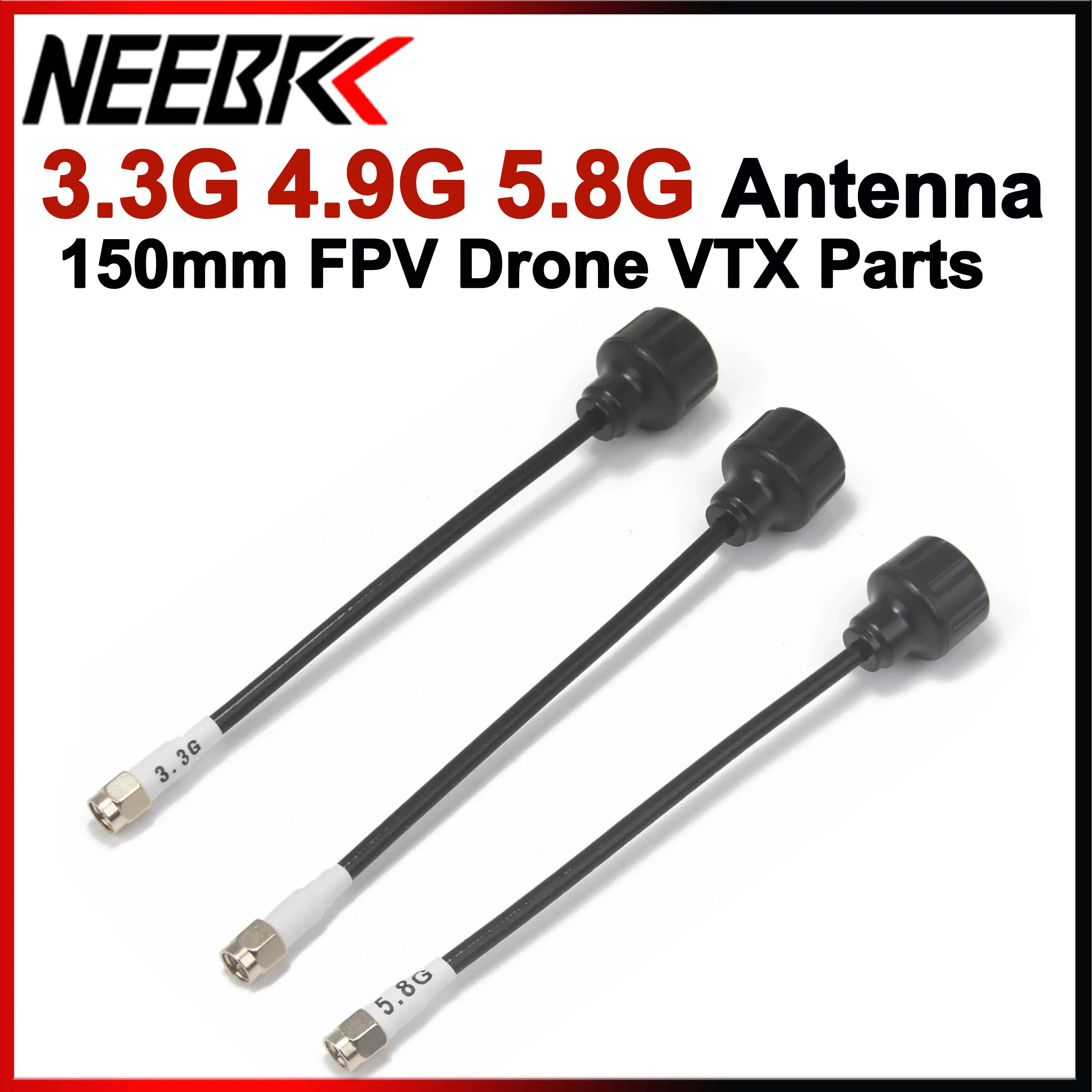 NEEBRC 5.8G 4.9G 3.3G 150mm 5Dbi FPV VTX Antenna SMA for RC Freestyle Long Range FPV Drone Multicopter Quadcopter VTX DIY Parts