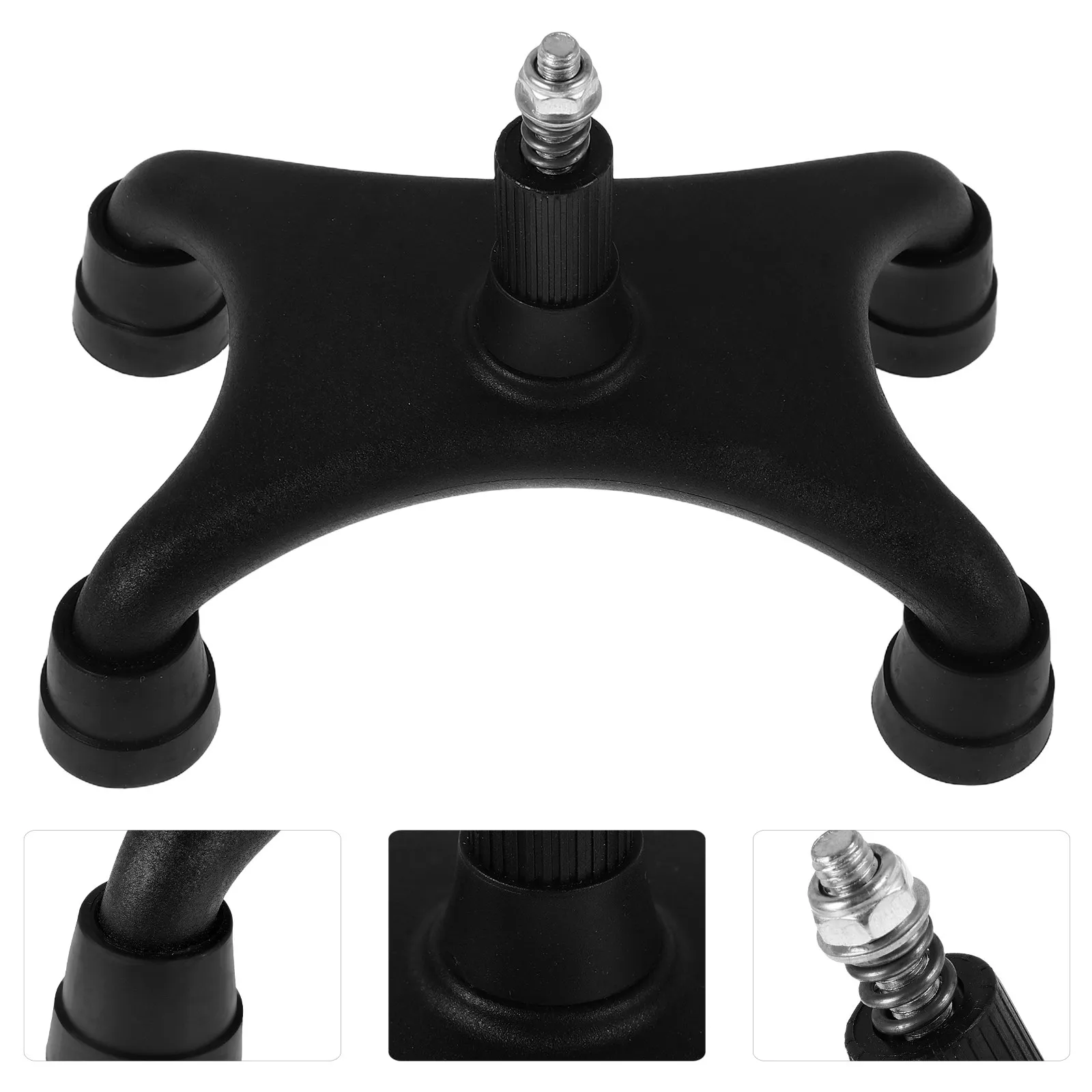 

Adjustable Quad Cane Tip Replacement Plastic Cane Tip Walking Stick Foot Pad Anti-Slip Crutches Accessories for Seniors