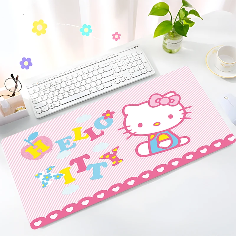 Mouse Pad Hello Kitty Non-Slip Rubber Edge locking mousepads Game play mats notebook computer Sanrio Home Decor Fashion