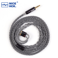 NICEHCK GreyCloud 6N Silver Coated Oxygen Disconnected Copper Earphone Cable MMCX/2Pin 3.5/2.5/4.4 for FH5 HeartMirror Himalaya