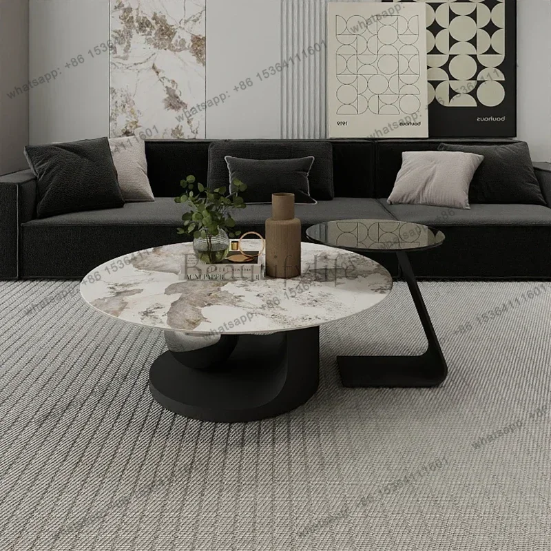 LD Simple Accessories Side Table Tray Living Room Minimalist Sets Coffee Tables Modern Round Nordic Mesa Auxiliar Unique