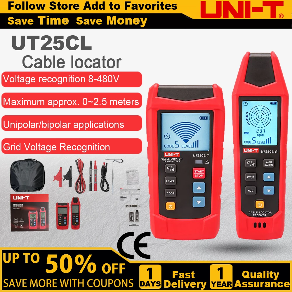 uni t cable localizador indicador de fiacao wire tracker hidden line finder parede detector eletrico subterraneo ut25cl 01