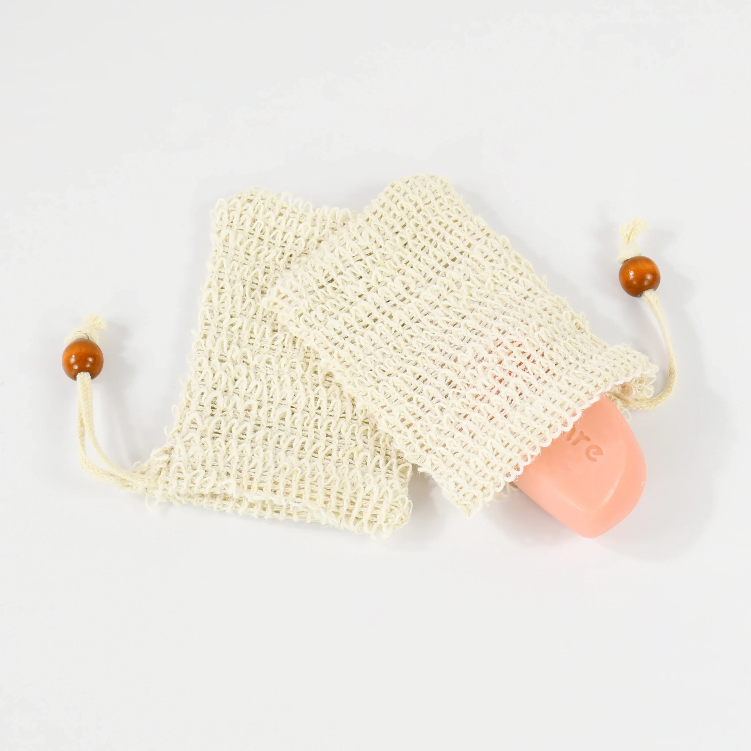5-50 Stück Natürliche Sisal-Seifenbeutel für Dusche und Bad, Peeling-Seifensparer, Seifenhalter für Bad- und Duschgebrauch, Seifenverpackungs-Netzbeutel – Detail 5