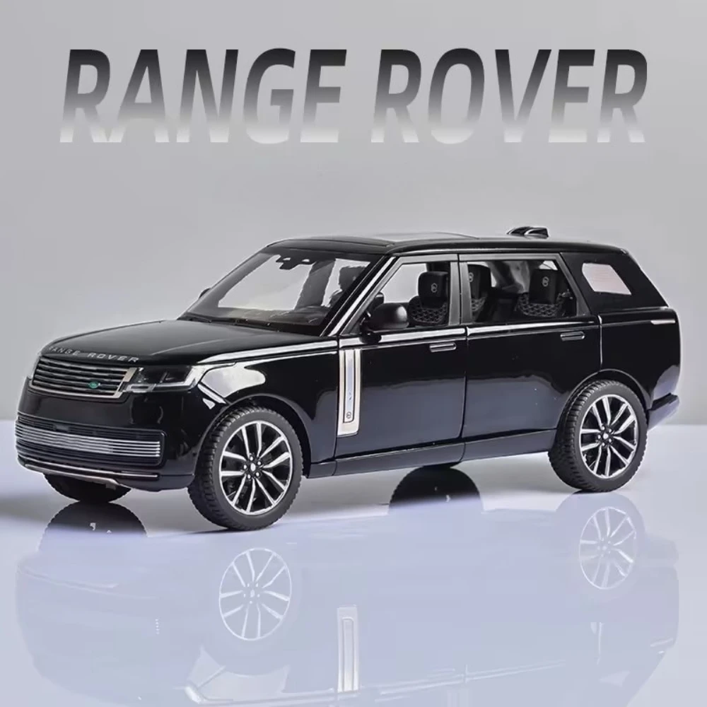 

Масштаб 1:24 Land Rover Range Rover, модель автомобиля, игрушка из сплава, литой под давлением, амортизация, звук, свет, модели внедорожников, подарки для мальчиков