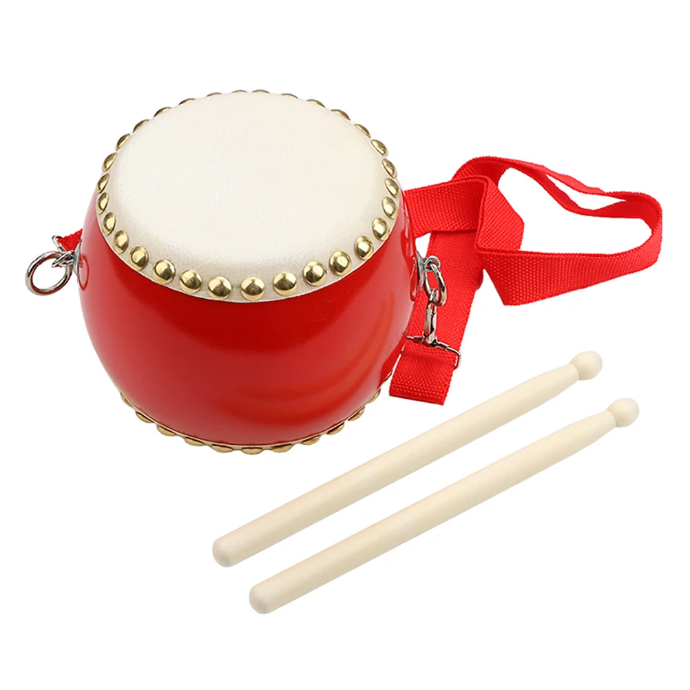 Red for Kids H Percussion Instrument Musical Toys Toddler Drum Set Children Educational Toy Safe Sturdy Materials Portable Drum
