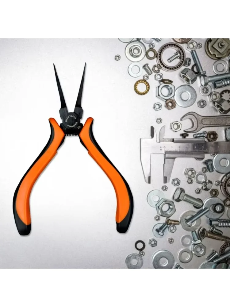 4.5'' Flat Pliers 14cm Jewelry Tweezer Pliers Thin Flat Nose Plier Clamp Hand Tool Handcraft DIY Making Forceps Dropship
