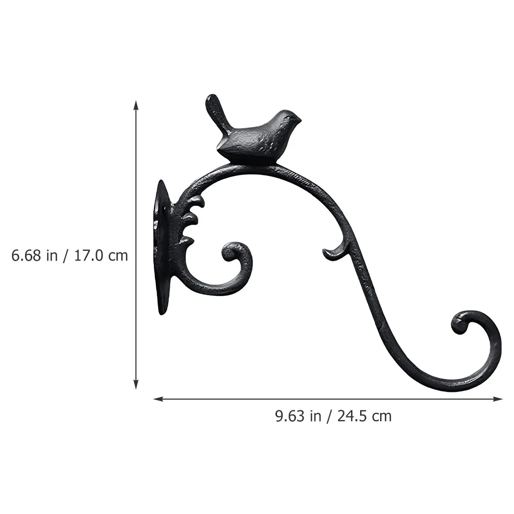European Style Wall Mounted Cast Green Plant Hanger Hook for Hanging Flower Baskets Lanterns Wind Chimes Balcony