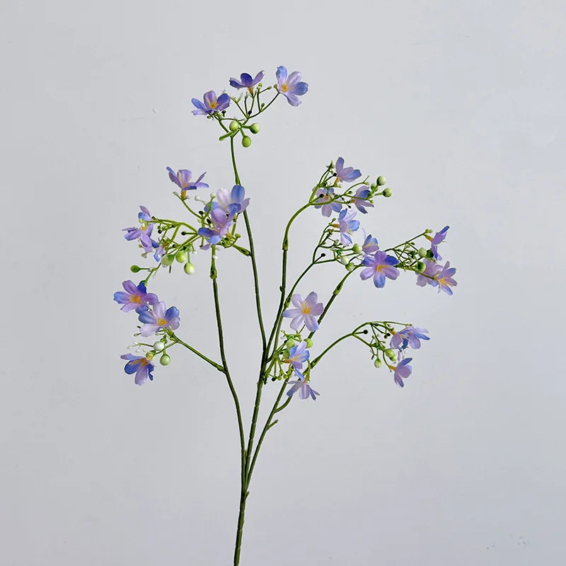 10 Unidades/Lote de Flores Artificiais de Seda Gypsophila para Decoração de Casamento, Buquê de Noiva, Flores Falsas para Decoração de Casa e Festas