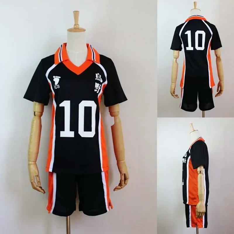 Костюм для косплея du Ly Fisk Anime Karasuno Hinata Shyuyou Nekoma, haut de sport de volley-ball + короткий, униформа d'équi