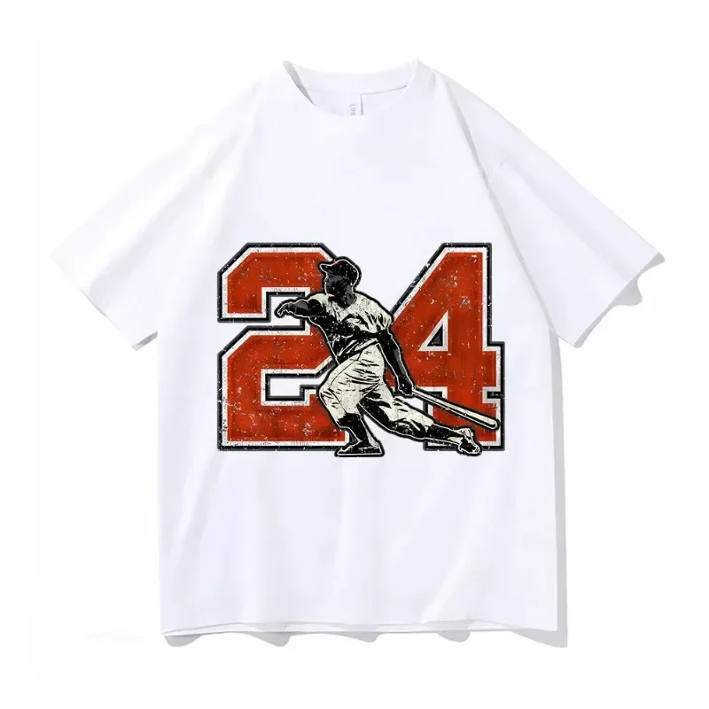 Willie Mays T-shirt Shirts Graphic Tees Plain Blanks Women Tall T Shirts Short Sleeve Custom T Shirt Oversized Unisex Clothing