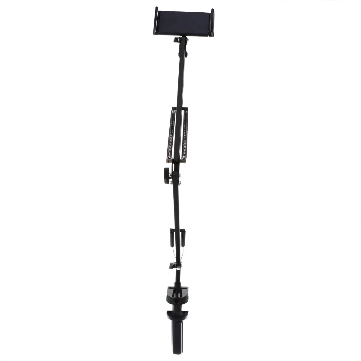 

Articulating Arm Phone Mount Long Arm Flexible Tablet Bracket Adjustable Height Angle Clip Desk Mount for Watching Videos Movies