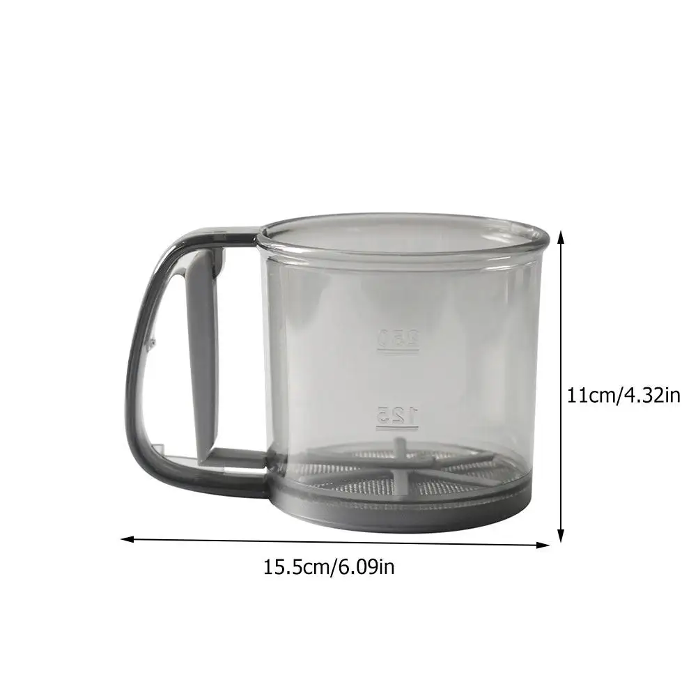 Handheld Flour Sifter Mesh Sieve for Baking Powder Cocoa Matcha Almond Powder Stainless Steel Fine Mesh Portable Kitchen Tool