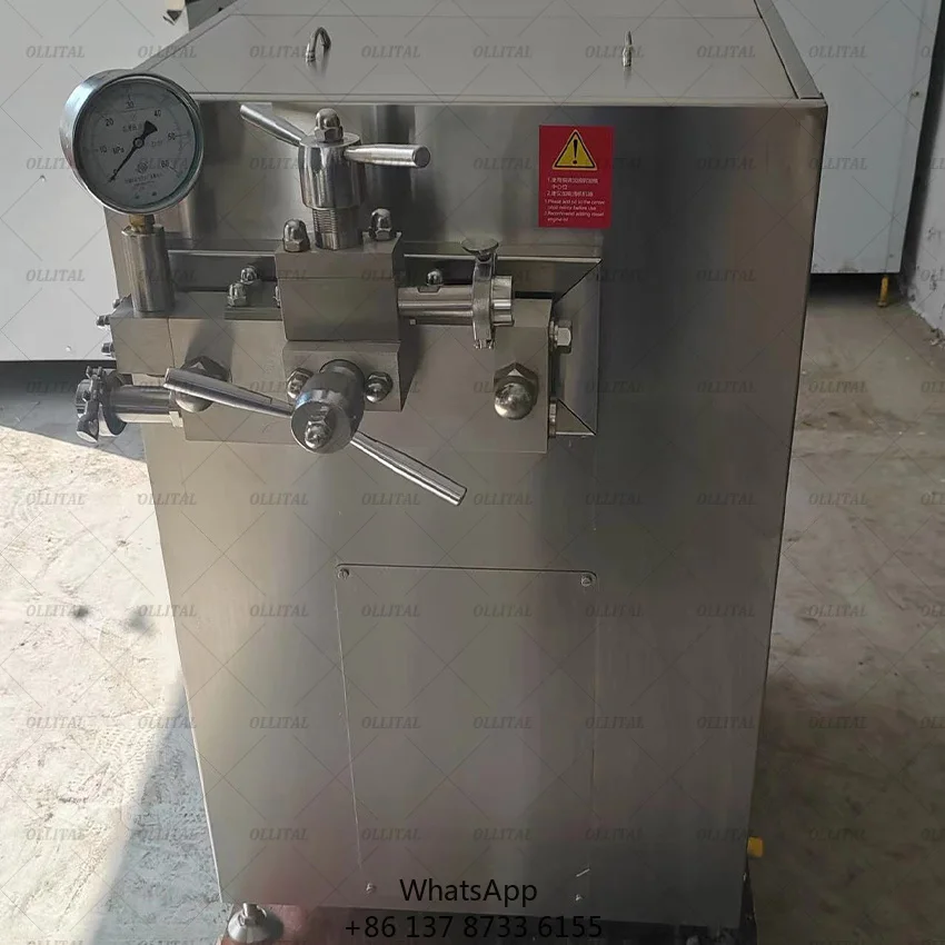 Cream High Pressure Homogenizer Small Industrial Production Dairy High Pressure Homogenizer Homogenization Machine