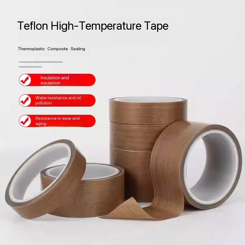 

Coffee-colored Teflon tape, high-temperature resistant, anti-scald, heat-insulating, fire-resistant, wear-resistant, for vacuum