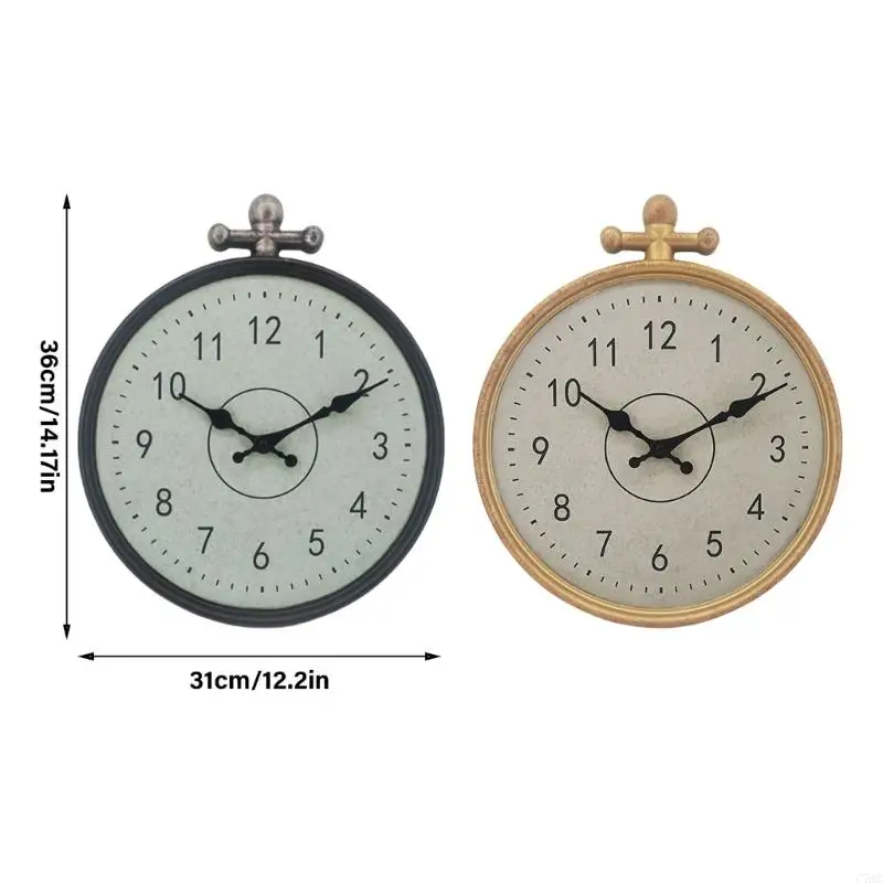 Orologio da parete silenzioso resistente alle intemperie C7AC con display con numeri grandi facile lettura