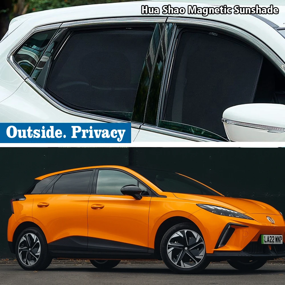 

Magnetic Car Sunshade Shield Front Windshield Frame Curtain Sun Shade Auto Accessories for MG 4 MG4 EV EH32 MuLan 2022 - 2025