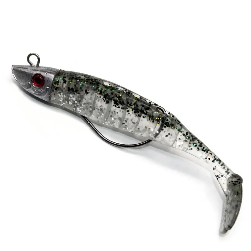 Burle 10Cm 15.5G 13Cm 26G T Staart Zacht Kunstaas Jig Hoofd Zacht Visaas Met Weerhaken