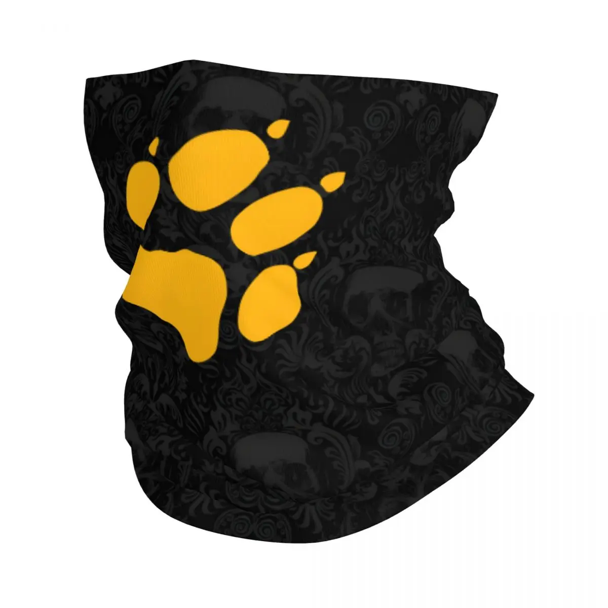 Jack Yellow Wolfskin Bandana Neck Gaiter Motorcycle Club Jack Wolfskin Face Scarf Running Unisex Adult All Season