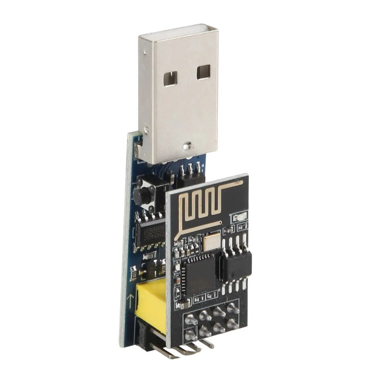 AU47-USB to ESP8266 Breakout CH340C ESP-01 ESP-01S Prog WiFi Programmer Downloader Adapter with Reset Auto Download Circuit