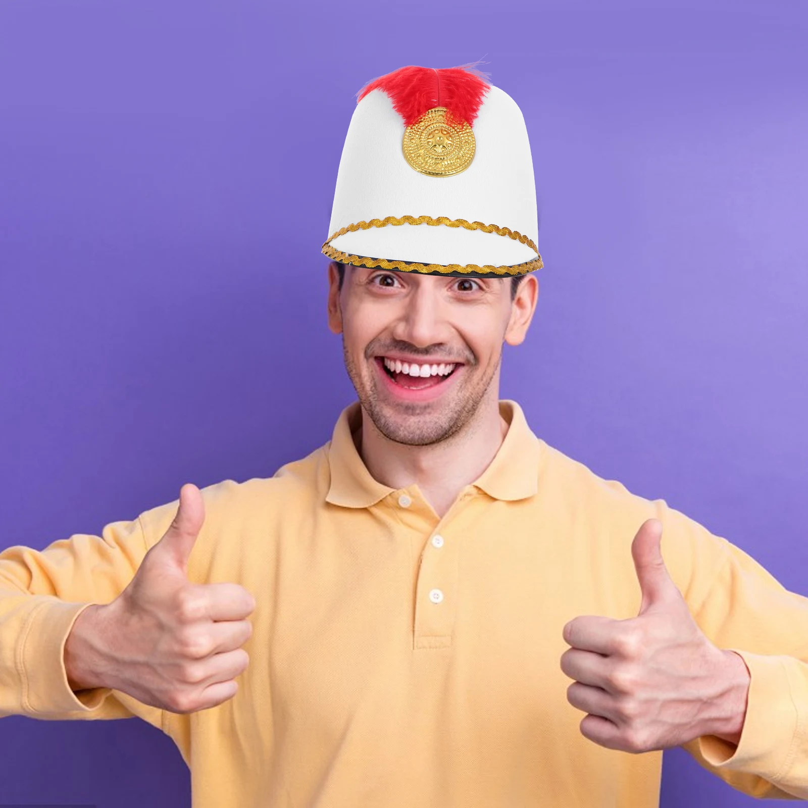 Knight Hat European Marching Band Plume Nutcracker Nutcracker Hat Prop Prop Replacement Replacement Cosplay Accessory