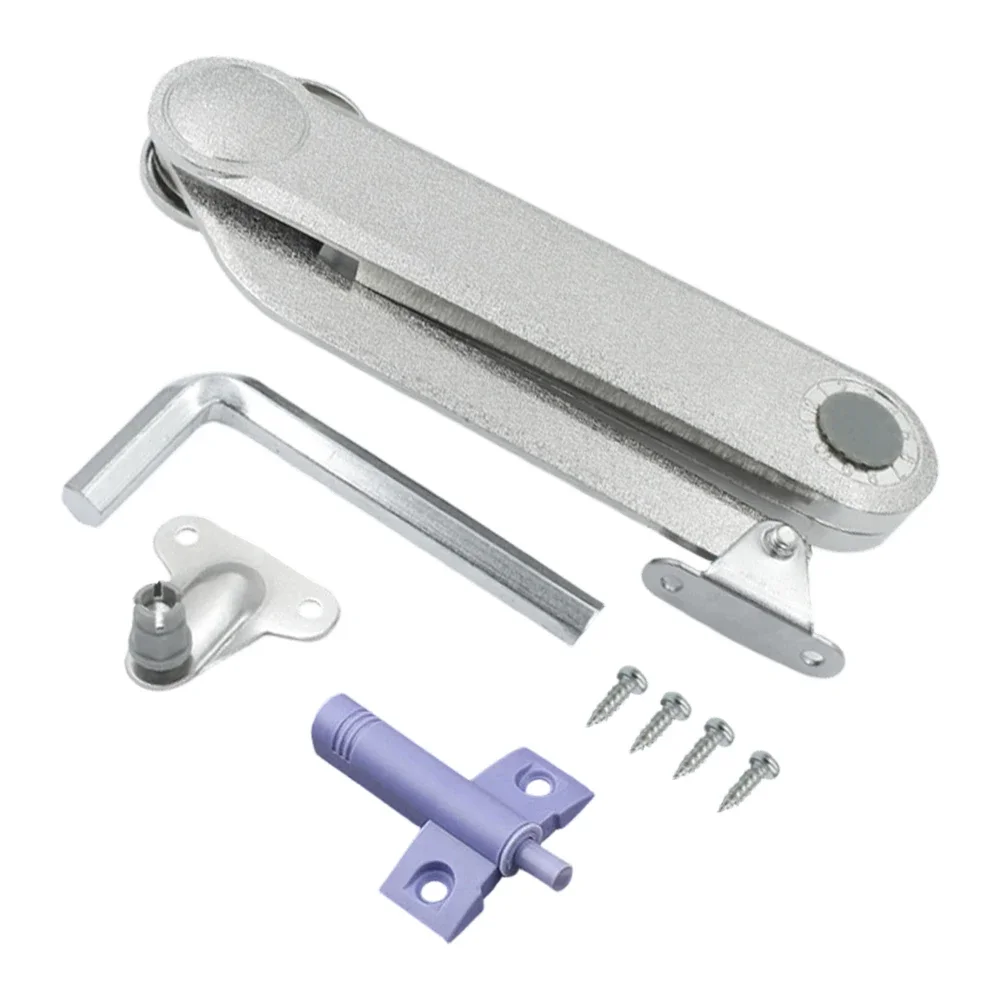 Zinc Alloy Cabinet Lid Support Rod Heavy Duty Soft Close Buffer Hinge 110 Degree Max Opening 70 90 Degree Settings