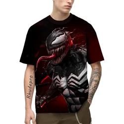 Miniso T-Shirts Venom Avengers Cartoon Anime 3D Print Streetwear Mężczyźni Kobiety Casual Fashion Oversized T Shirt Kids Boys Girls Tops