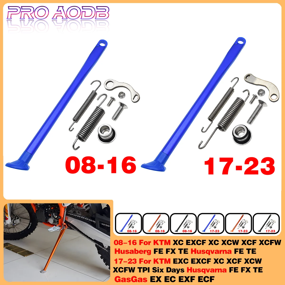 

Motorcycle Kickstand Side Kick Stand Spring Kit For Husaberg FE FX TE 250 300 350 390 450 501 2010-2013 For KTM EXC XC XCW XCF-W