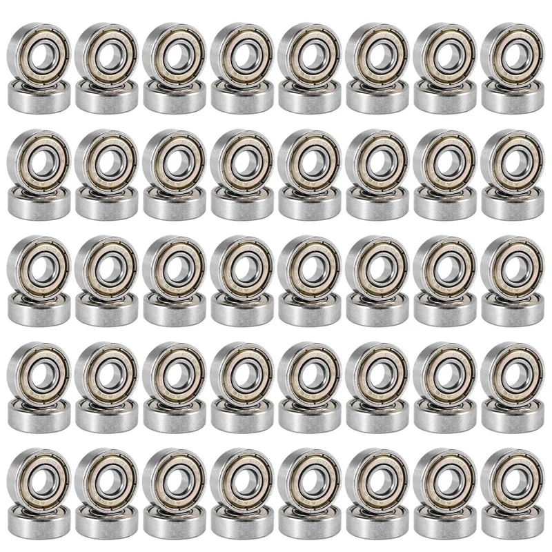 80Pcs 608ZZ Bearing 8X22X7 Mm ABEC-5 Skate Stroller Miniature 608 ZZ Ball Bearings 608Z 608 2Z Bearing