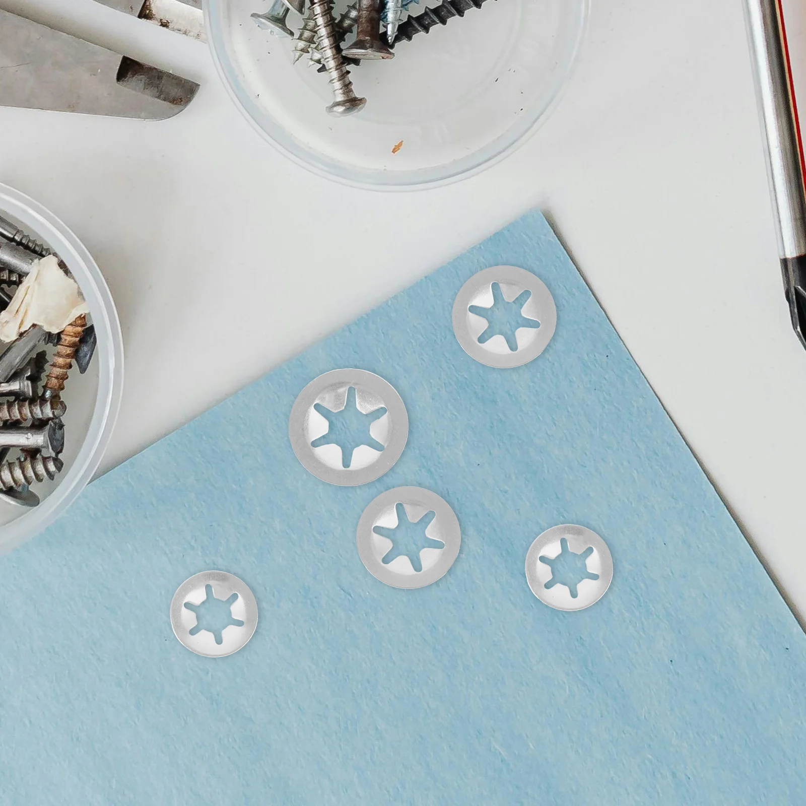 

30Pcs Bearing Clamp Retaining Rings Stainless Steel Internal Tooth Plum Assortment Clip Set 5x12 5x14 6x16 Various Sizes Durable