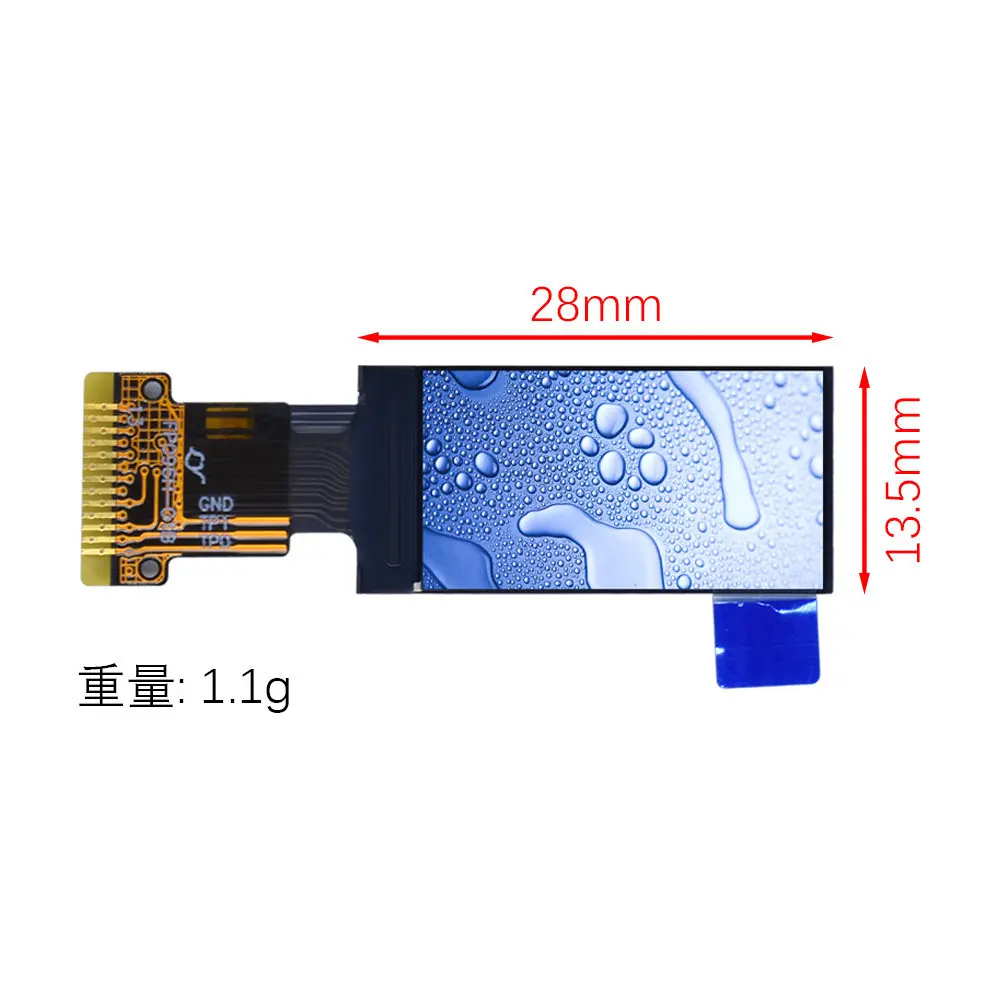 0.96 Inch IPS Color TFT LCD Screen 80*160 Resolution SPI Interface ST7735 Driver, MOQ 2 Pcs