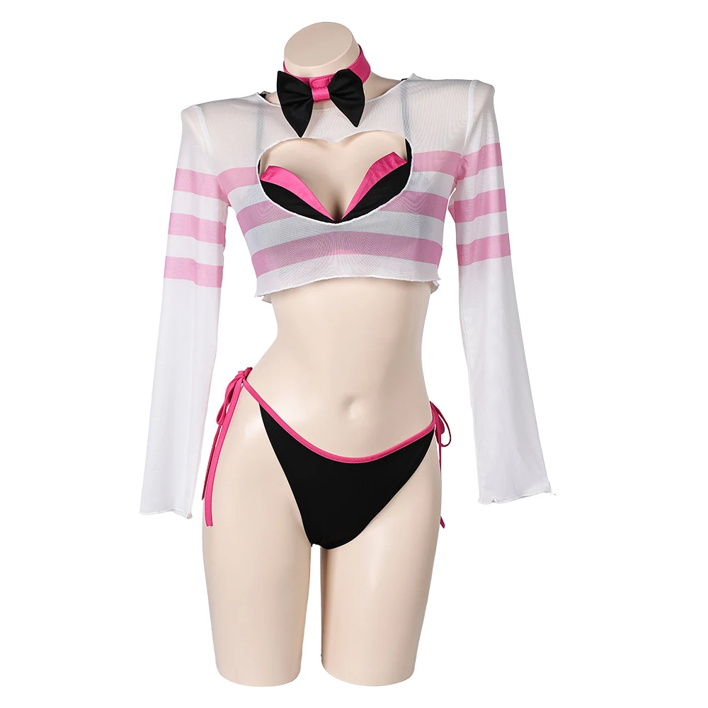 Hazzbin Angel Cos Dust Hotel Cosplay Bikini Badpak Anime Roleplay Kostuum Strand Badmode Vrouwen Meisjes Halloween Carnaval Pak